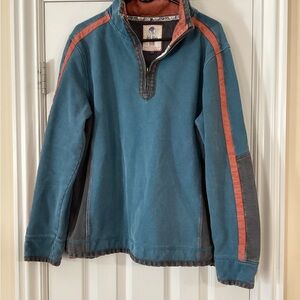 fat face 1/4 zip, men’s large